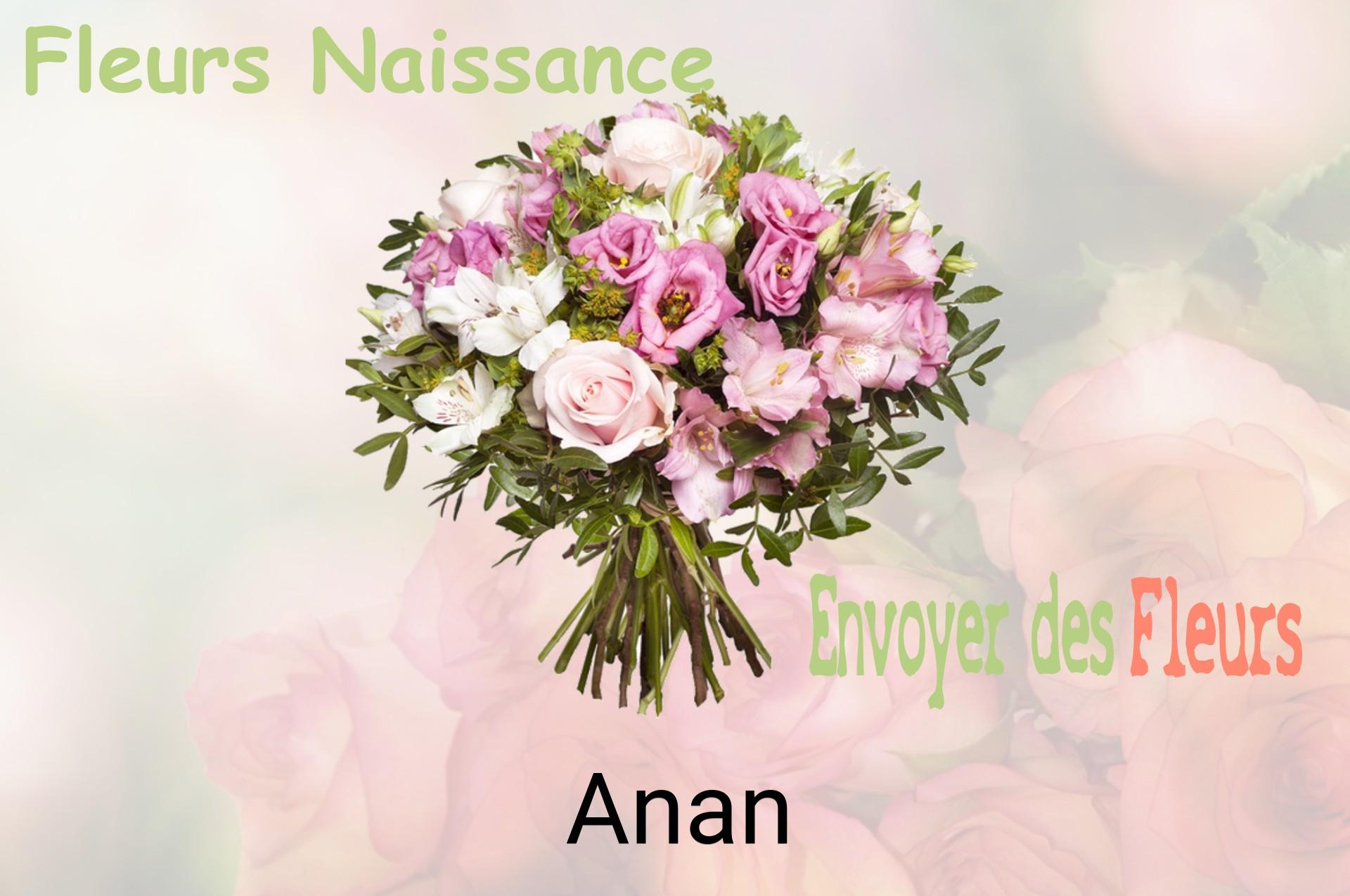 Bouquet de fleurs de naissance livré à Anan